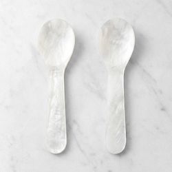 Mother of Pearl Caviar Spoons, Set of 2