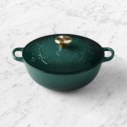 Le Creuset Enameled Cast Iron Holly Soup Pot, 4.5-Qt., Artichaut with Brass Knob