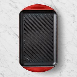 Le Creuset Enameled Cast Iron Skinny Grill, Red