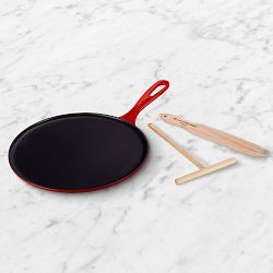 Le Creuset Enameled Cast Iron Crepe Pan with Spreader and Spatula