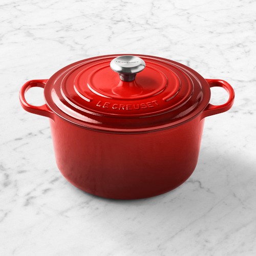 Le Creuset Enameled Cast Iron Signature Deep Round Oven, 6.5-Qt., Red