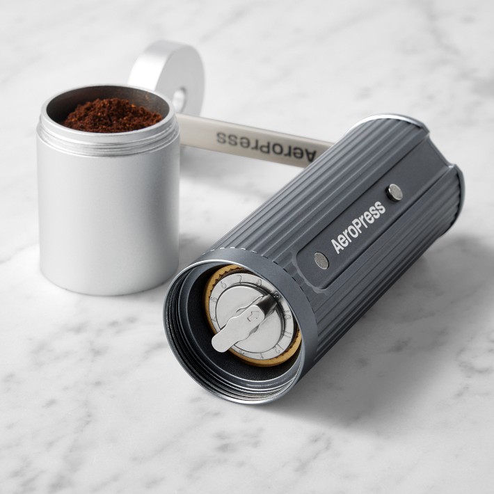 AeroPress Stainless-Steel Manual Coffee Grinder | Williams Sonoma
