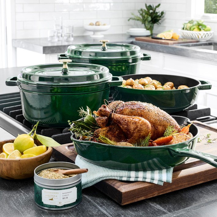 Staub Basil with Brass Collection | Williams Sonoma