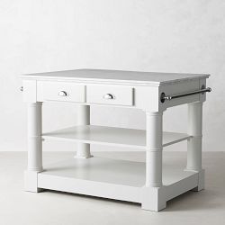 Barrelson Single Kitchen Island with Marble Top (49")