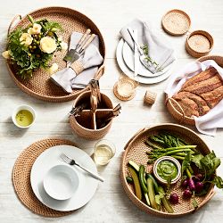 Light Woven Chip &amp; Dip with Bowl