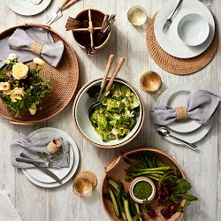 Light Woven Chip &amp; Dip with Bowl