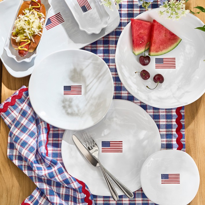 American Flag Dinner Plates | Williams Sonoma