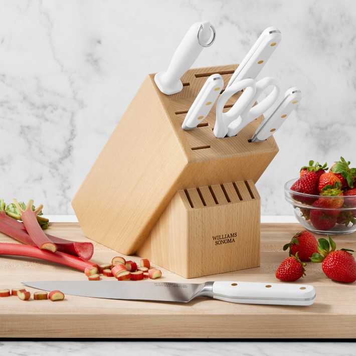 Williams Sonoma Elite Beechwood Knife Block, 7-Pc Set | Williams