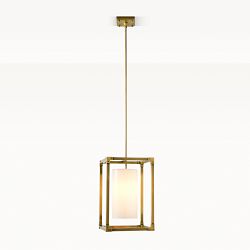 Christopher Peacock Ashbury Pendant, 12" X 18", Brushed Antique Brass