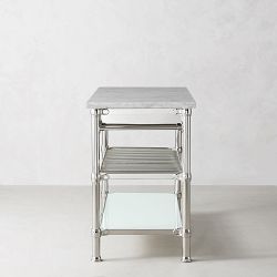 Modular Kitchen Island with Marble Top (48")