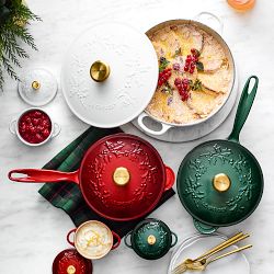 Le Creuset Enameled Cast Iron Holly Soup Pot, 4.5-Qt.