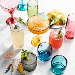 DuraClear® Tritan Outdoor Multicolored Highball Glasses, Set of 6