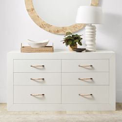 Burl Wood Round Wall Mirror