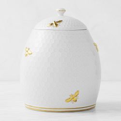Honeycomb Figural Cookie Jar, Porcelain