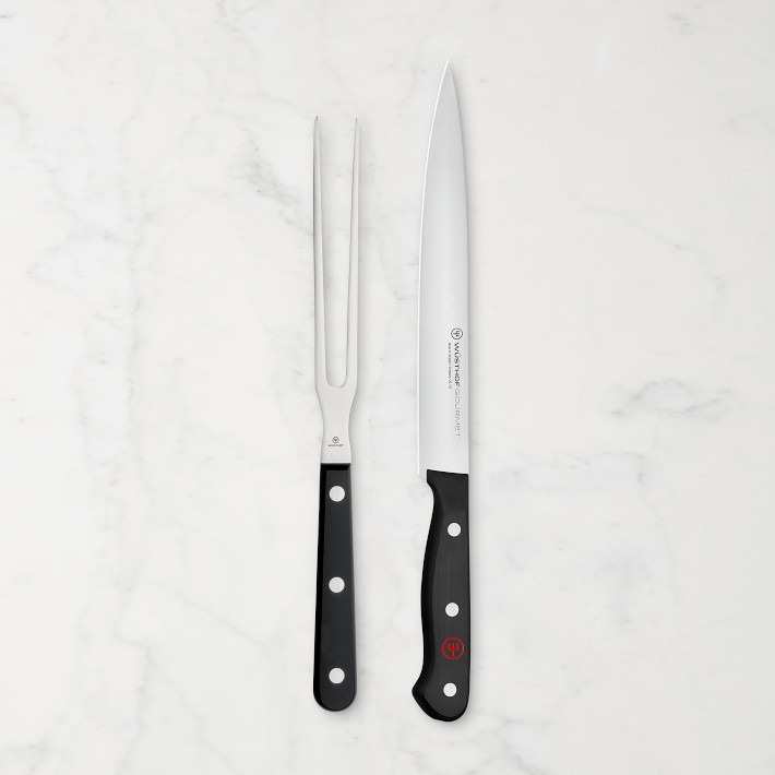 WÜSTHOF Gourmet Carving Knife & Meat Fork Set | Williams Sonoma