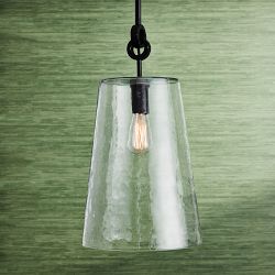 Chain Link Pendant Light, Bronze