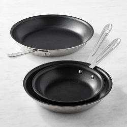 All-Clad D3® Triply Stainless-Steel Pro Nonstick Fry Pan, Set of 3