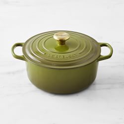 Le Creuset Signature Enameled Cast Iron Round Dutch Oven, 5.5-Qt., Olive