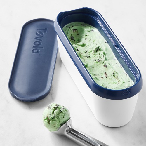 Williams Sonoma Ice Cream Container, Oval, 1.5-Qt, Navy