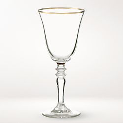 Gold Rim Glassware Collection