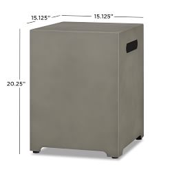 Cardona Tank Cover, Mist Grey (15.25")