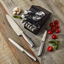 Cuisinart German Stainless Steel Hollow Handle Knife Block, Set of 15
