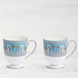 Wedgwood Florentine Turquoise Mugs, Set of 2