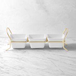 Buffet Triple Condiment Dish