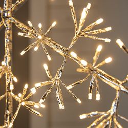 32" Lit Winter Flurry Snowflake Plug