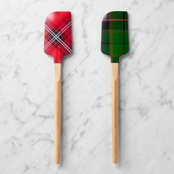 Red & Green Tartan Spatulas, Set of 2