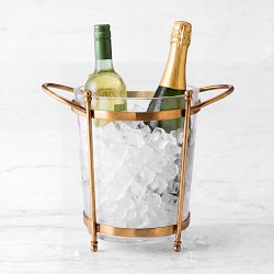 Antique Brass and Champagne Bucket