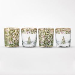 Noel Double Old Fashioned Glasses, Set of 4