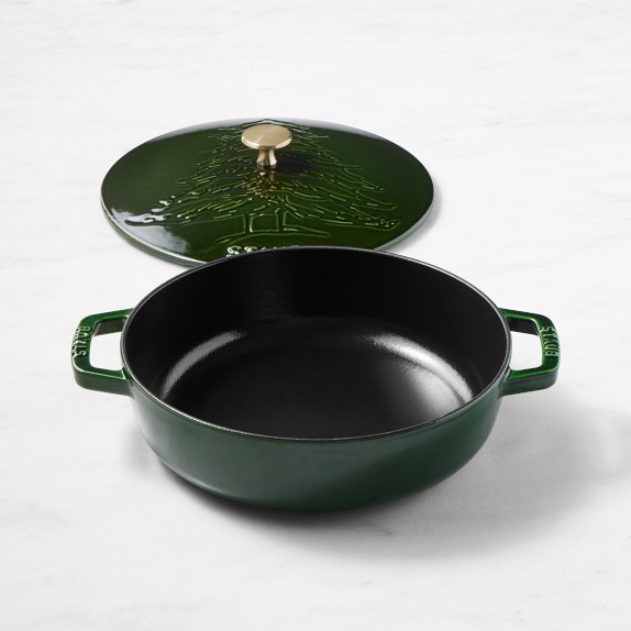 Staub Enameled Cast Iron Pine Tree Braiser, 2.5-Qt