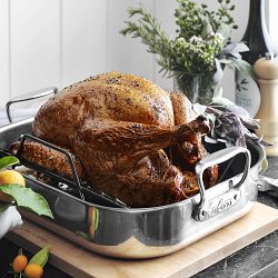 All-Clad Stainless-Steel Roasting Pan with Nonstick Rack