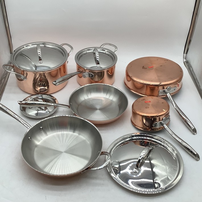 OPEN BOX: Thermo-Clad™ Copper 10-Piece Cookware Set | Williams Sonoma