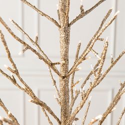 Champagne Glitter LED Faux Tree