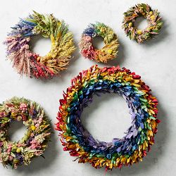 Rainbow Kaleidoscope Live Wreath
