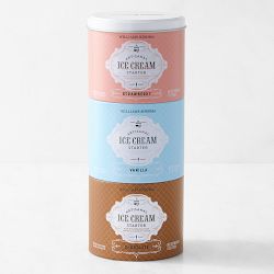 Williams Sonoma Strawberry, Vanilla, & Chocolate Ice Cream Starter Sampler