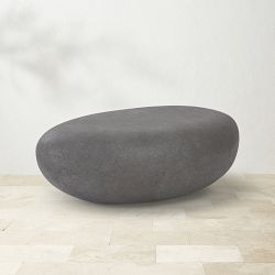 River Stone Large Coffee Table, Charcoal