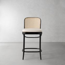 Ton 811 Counter Stool Cushion, Sunbrella Performance Canvas, Canvas