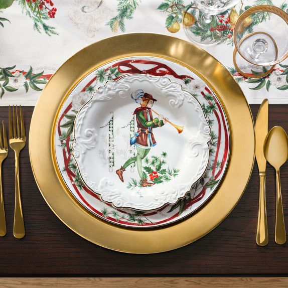【新品】　WILLIAMS-SONOMA クリスマスプレート 12 Days of Christmas Embossed Plates Set | Williams Sonoma