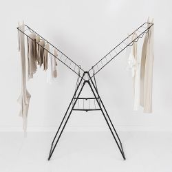 HangOn Clothes Drying Rack, 82 Feet (25 Meter), Matte Black