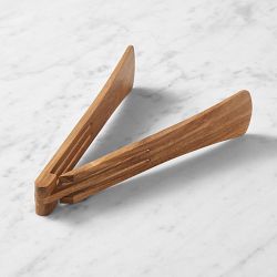 Acacia Flat Salad Tongs