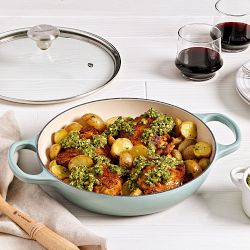 Le Creuset Signature Enameled Cast Iron Braiser with Glass Lid, 2.25-Qt.