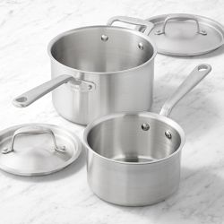 Made In Stainless-Steel Saucepan, Set of 2