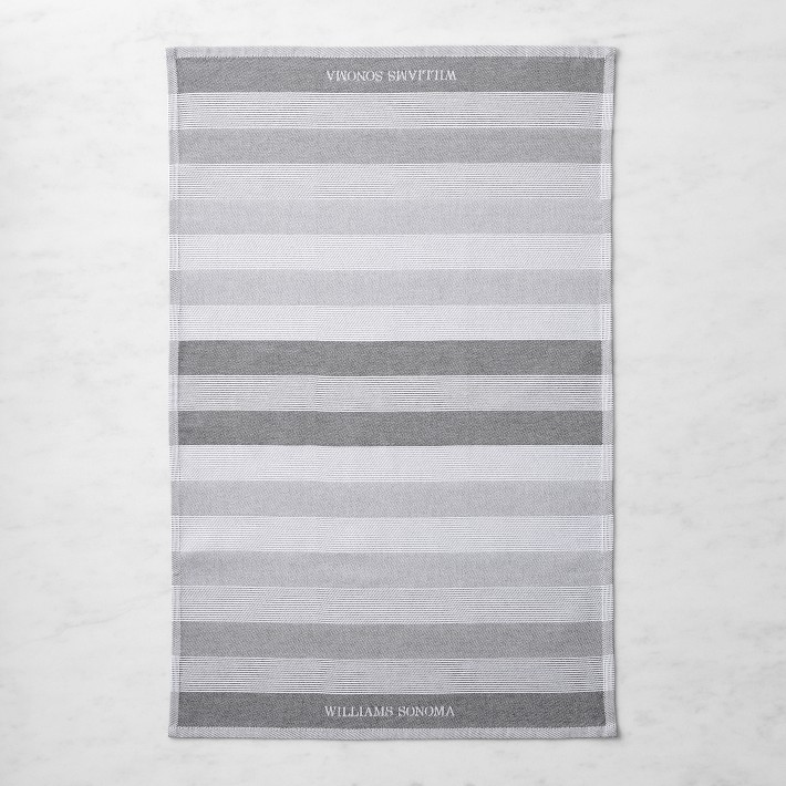 Williams Sonoma エプロン グレー コットン100% Williams Sonoma Logo Stripe Towels | Williams Sonoma