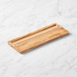 Olivewood Rectangular Lipped Tray, Small