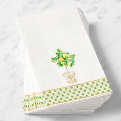 Limone Guest Towel Napkins, Set of 15