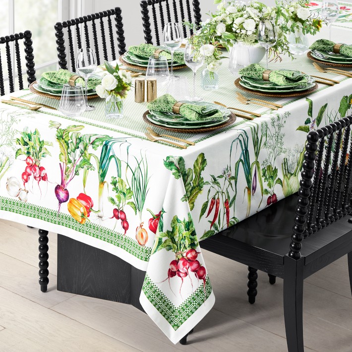 Garden Vegetable Tablecloth | Williams Sonoma