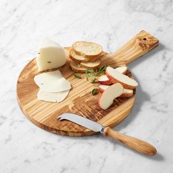 Olivewood Round Single Serve Cheese Board